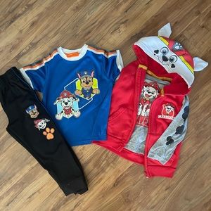 Boys Paw Patrol set. Size 5T